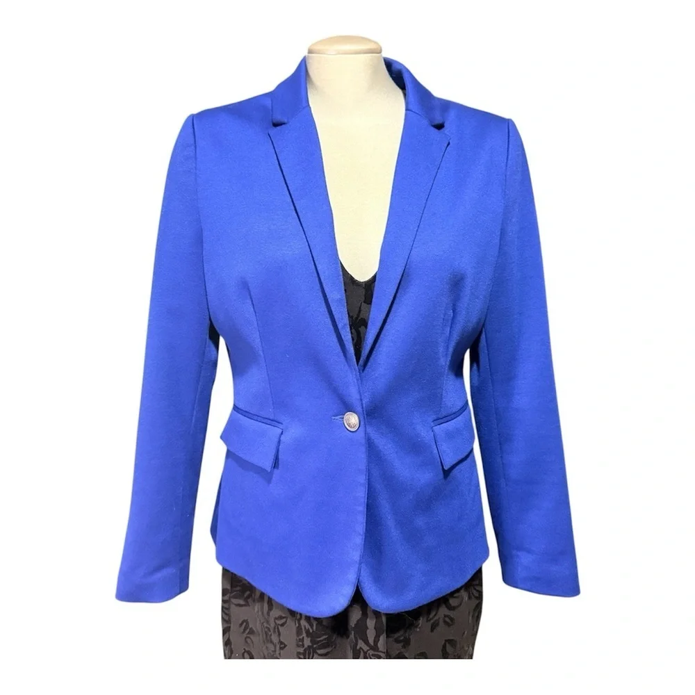 Jules & Leopold Vibrant Blue Women's Blazer - Picture 1 of 6